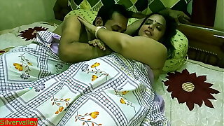 Indian hot xxx Untalented Bhabhi 2nd time sex with husband friend!! Please don't cum inside!