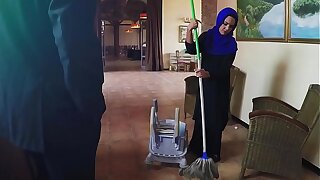 ARABS EXPOSED - Poor Janitor Gets Extra Money From Boss In Exchange For Sex
